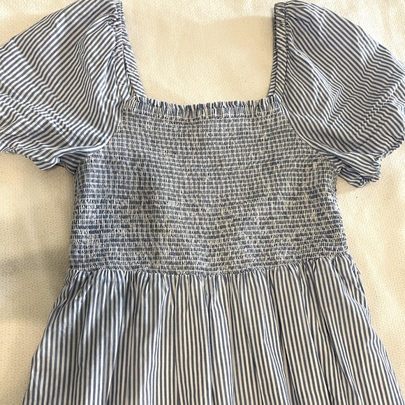 J. Crew blue stripe dress | Cotton dress | Midi dress - Picture 4 of 7